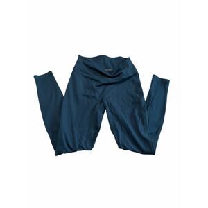 Fabletics Motion 365 Sculpt Teal Leggings High Waist Pocket Seamless 28 inch